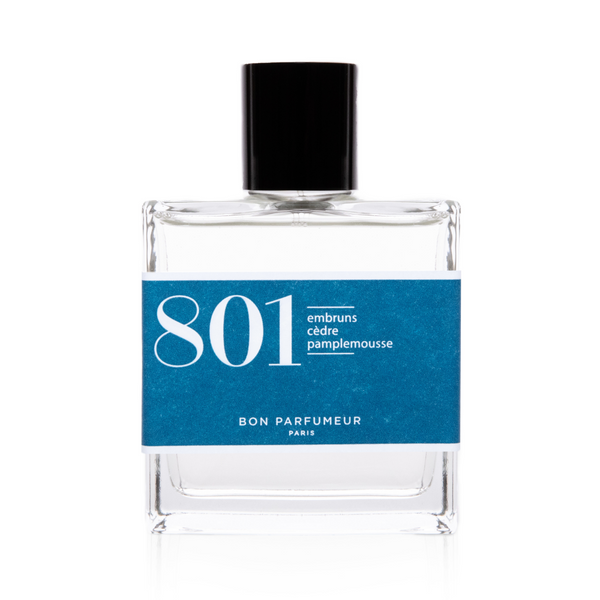 Eau de parfum 801: sea spray, cedar and grapefruit